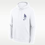 Los Angeles Dodgers Minimal Club Men's Nike MLB Pullover Hoodie