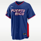 Jersey Nike Stadium para hombre Edwin Díaz Puerto Rico National Baseball Team 2026 World Baseball Classic