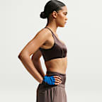 Bra con scollo arrotondato aperto NikeSKIMS Satin Shine – Donna