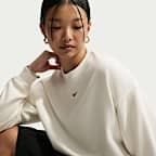 Nike Studio Fleece Lightweight Women's Oversized Crew-Neck Sweatshirt