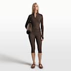 Haut à demi-zip à manches longues et col montant NikeSKIMS Matte pour femme