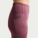 Nike Swift 7/8-løbeleggings med høj talje og lommer til kvinder