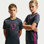 Nike Academy+ Dri-FIT Kısa Kollu Genç Çocuk Futbol Üstü