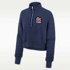 St. Louis Cardinals Phoenix Women's Nike MLB Cropped 1/4-Zip Crew