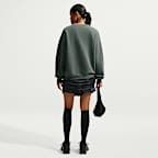 Nike Studio Fleece Medium Weight Women's Oversized Crew-Neck Sweatshirt