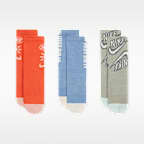 ナイキ エブリデイ プラス キッズ クッションド クルー ソックス (3足)