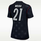 Timothy Weah USMNT 2026 Stadium Away Women's Nike Dri-FIT Soccer Jersey