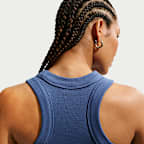 Nike Sportswear Chill Knit aansluitende geribde tanktop voor dames