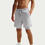 Nike Unlimited vielseitige Dri-FIT 2-in-1-Shorts (ca. 18 cm) für Herren