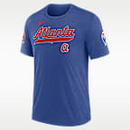 Playera Nike de la MLB para hombre Atlanta Braves Cooperstown Eras