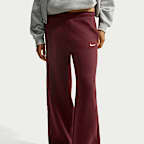 Pants de tiro medio y pierna amplia para mujer Nike Studio Fleece Medium Weight