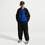 Suéter de cuello redondo para niños talla grande Nike Sportswear