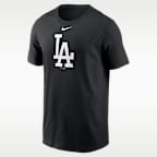 Playera Nike de la MLB para hombre Los Angeles Dodgers Fuse Large Logo