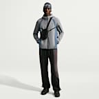 Casaco Windrunner em lã cardada com fecho completo e bloco de cor Nike Tech para homem