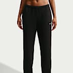 Nike Studio Fleece Lightweight "French Terry" Women's Mid-Rise Open-Hem Pants