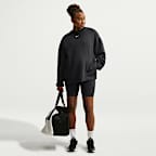 Sudadera de cuello redondo Dri-FIT oversized para mujer (maternidad) Nike (M) Studio Fleece Sport