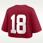 Jersey universitario Nike Dri-FIT Game cropped para mujer Alabama