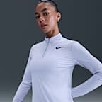 Playera de golf Dri-FIT con cierre de 1/4 para mujer Nike Victory