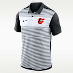 Baltimore Orioles Striped Vapor Polo Men's Nike Dri-FIT MLB Polo