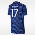 William Saliba France National Team 2026 Match Home Big Kids' Nike Dri-FIT ADV Soccer Jersey