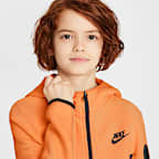 Sudadera con gorro con cierre completo para niños grandes Nike Sportswear Tech Fleece
