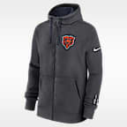 Chicago Bears Playbook Page Club Men's Nike NFL Full-Zip Hoodie