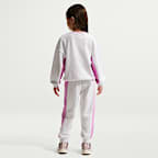 나이키 리틀키즈 프렌치 테리 컬러블록 투피스 크루 세트