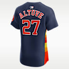 Jersey Nike Dri-FIT ADV de la MLB Elite para hombre Jose Altuve Houston Astros