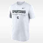 Michigan State Courtside Basketball Legend Men's Nike Dri-FIT College T-Shirt