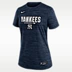 Playera Nike Dri-FIT de la MLB para mujer New York Yankees Authentic Collection Velocity