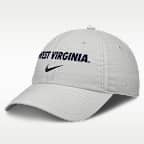 West Virginia Sideline Club Practice Men's Nike College Adjustable Hat