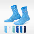 Nike Dri-FIT Performance Basics Little Kids' Crew Socks (6 Pairs)