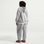 Sudadera con gorro de cierre completo para mujer (talla grande) Nike Studio Fleece Medium Weight