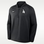 Los Angeles Dodgers Authentic Collection Men's Nike Dri-FIT MLB 1/2-Zip Long-Sleeve Top