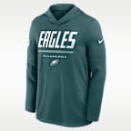 Philadelphia Eagles Sideline Men's Nike Dri-FIT NFL Long-Sleeve Hooded Top