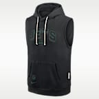 Sudadera con gorro sin cierre sin mangas Nike Dri-FIT de la NFL para hombre New York Jets Sideline