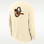Sudadera de cuello redondo sin cierre Nike de la MLB para hombre Baltimore Orioles 2-Hit