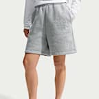 Nike Studio Fleece Medium Weight oversized damesshorts met hoge taille