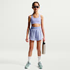 Nike One Older Kids' (Girls') Dri-FIT High-Waisted Woven Training Shorts