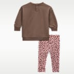 Nike Wild Warmth Baby (12–24M) Crew Top And Leggings Set