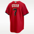 Spencer Steer Cincinnati Reds City Connect Men's Nike MLB Stadium Jersey