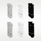 Nike Kids' Dri-FIT Elevated Everyday Crew Socks (6 Pairs)