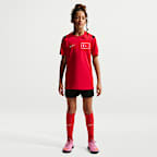 Türkei 2026 Academy Pro Nike Dri-FIT Kurzarm-Fußballoberteil für ältere Kinder