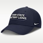 Gorra universitaria Nike Dri-FIT ajustable para hombre Penn State On-Field Club Gameday