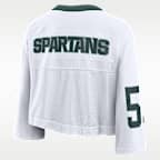 Michigan State Logo Women's Nike Dri-FIT College Cropped Jersey
