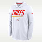 Kansas City Chiefs Sideline Men's Nike Dri-FIT NFL Long-Sleeve Hooded Top