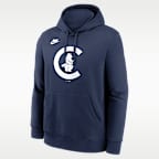 Chicago Cubs Cooperstown Logo Club Men's Nike MLB Pullover Hoodie