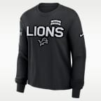 Detroit Lions Salute to Service Sideline Women's Nike Dri-FIT NFL Long-Sleeve T-Shirt