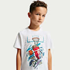 Playera de corte cuadrado Street Dunk para niños talla pequeña Nike