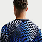 Playera de fútbol de manga corta Nike Dri-FIT para antes del partido para hombre Uruguay Academy Pro